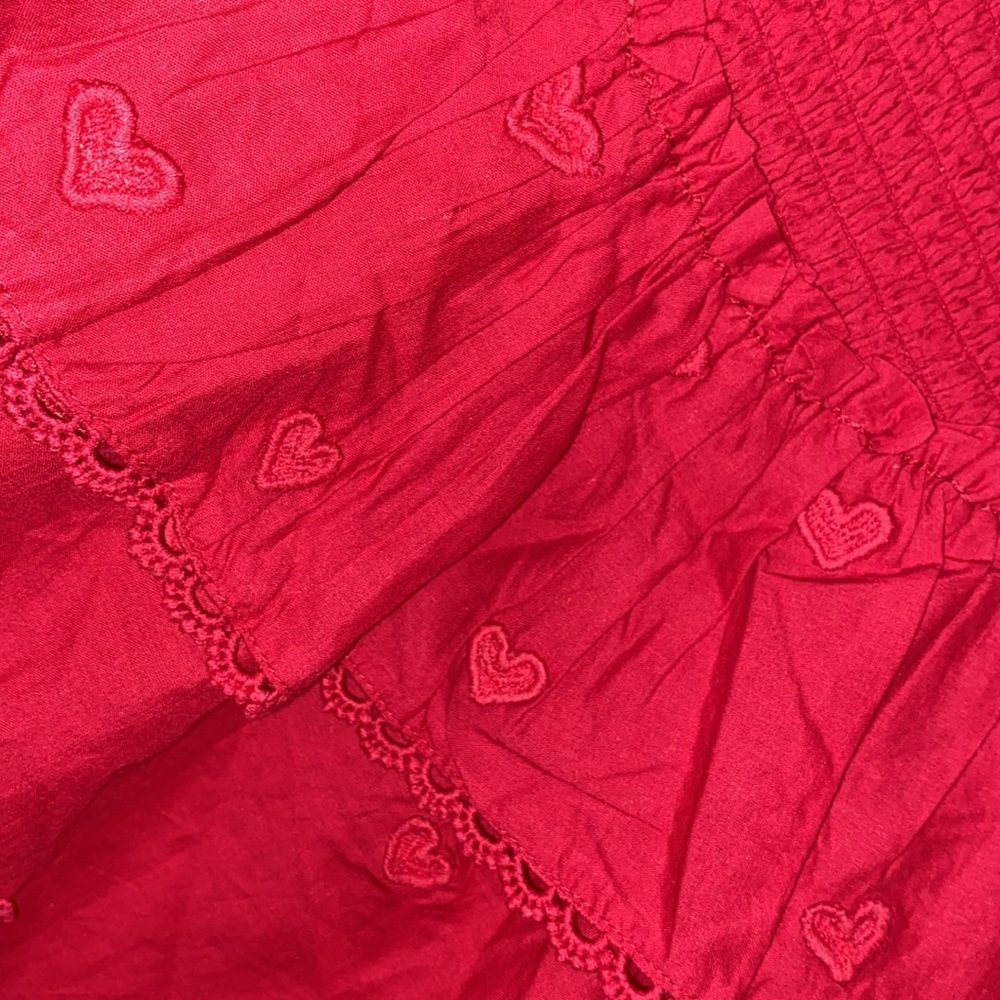 FARM Rio Red Ruffled Blouse - Picture 8 of 12
